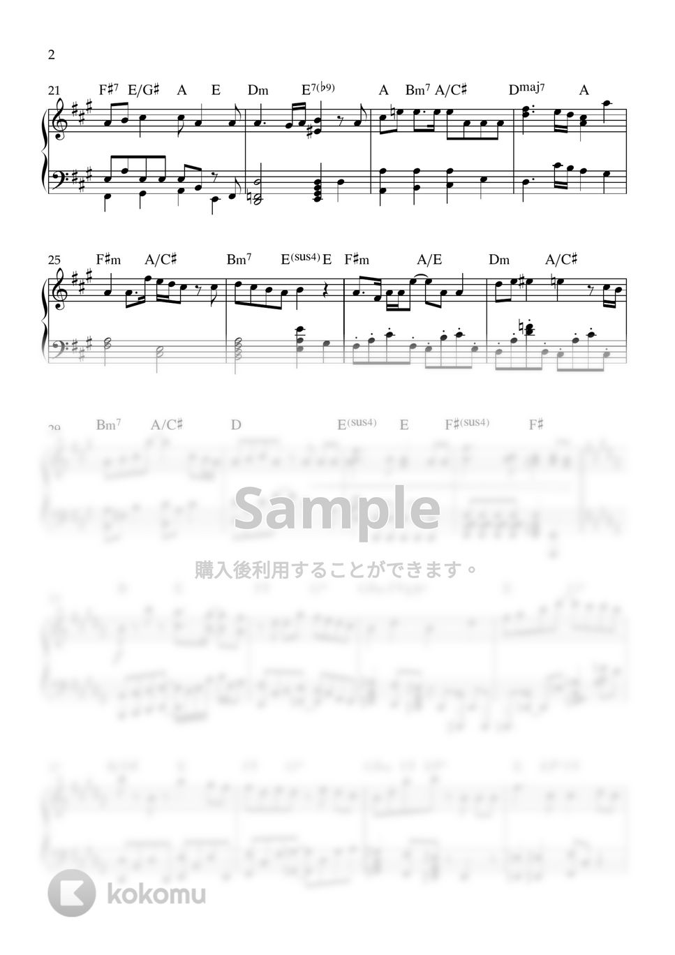 Mrs. GREEN APPLE - ケセラセラ (ケセラセラ/ピアノソロ/日曜の夜ぐらいは) by kanapiano