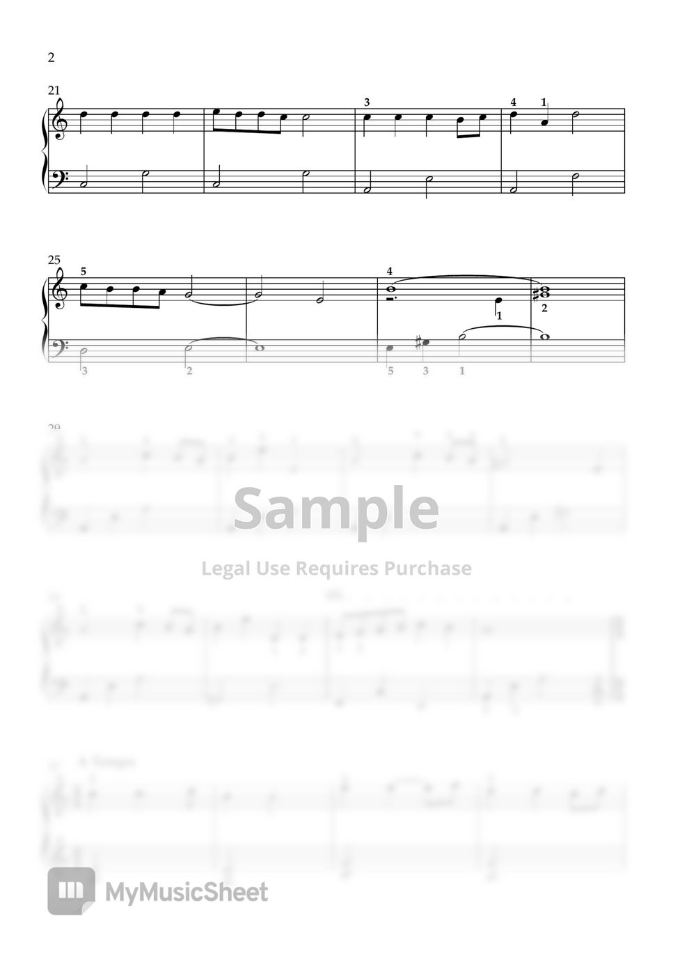 바람의계곡 나우시카 OST - 나우시카 레퀴엠 (쉬움, 작은손 가능) by DOLLPIANO