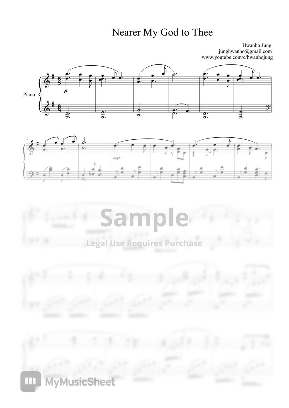 HYMN - Nearer My God to Thee (Piano Arrangement) by Hwan ho Jung
