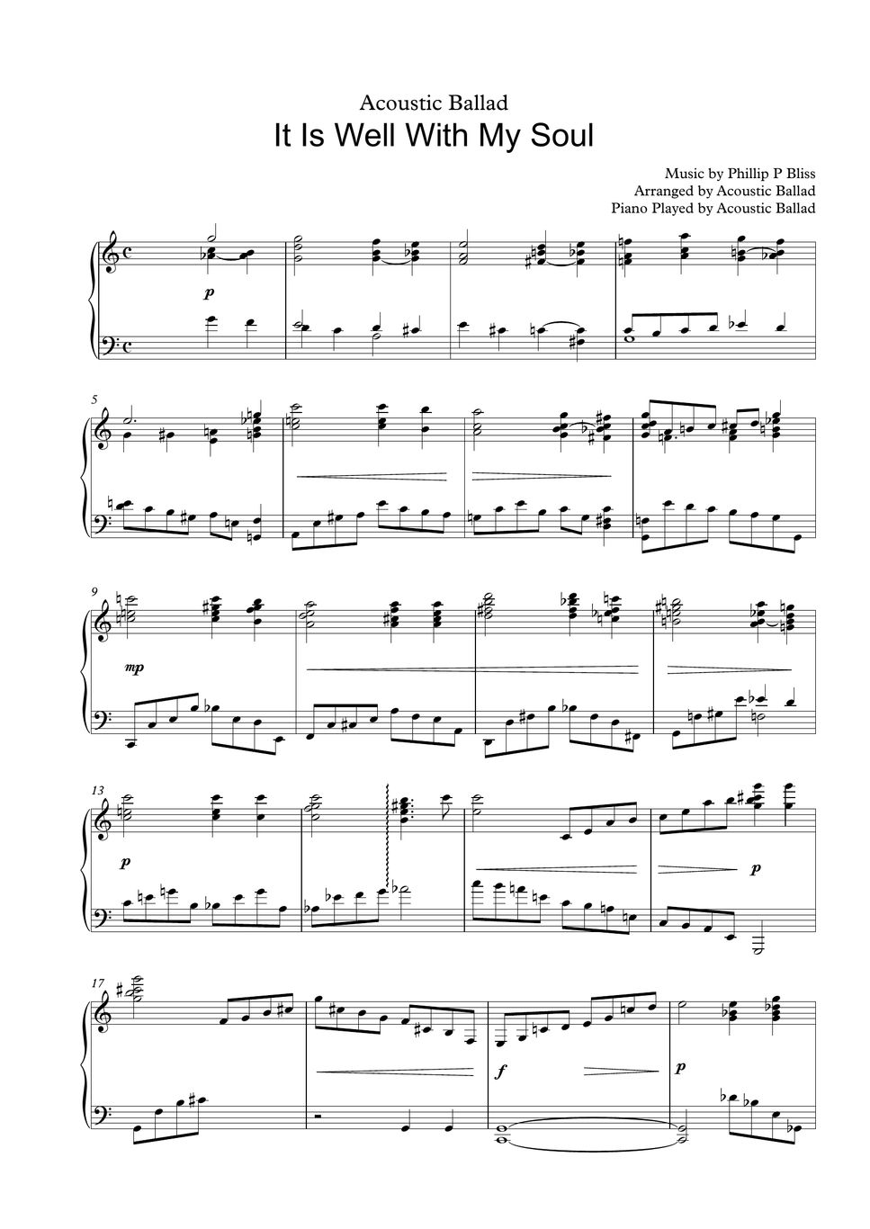 hymn-it-is-well-with-my-soul-solo-piano-ver-sheet-by-acoustic-ballad