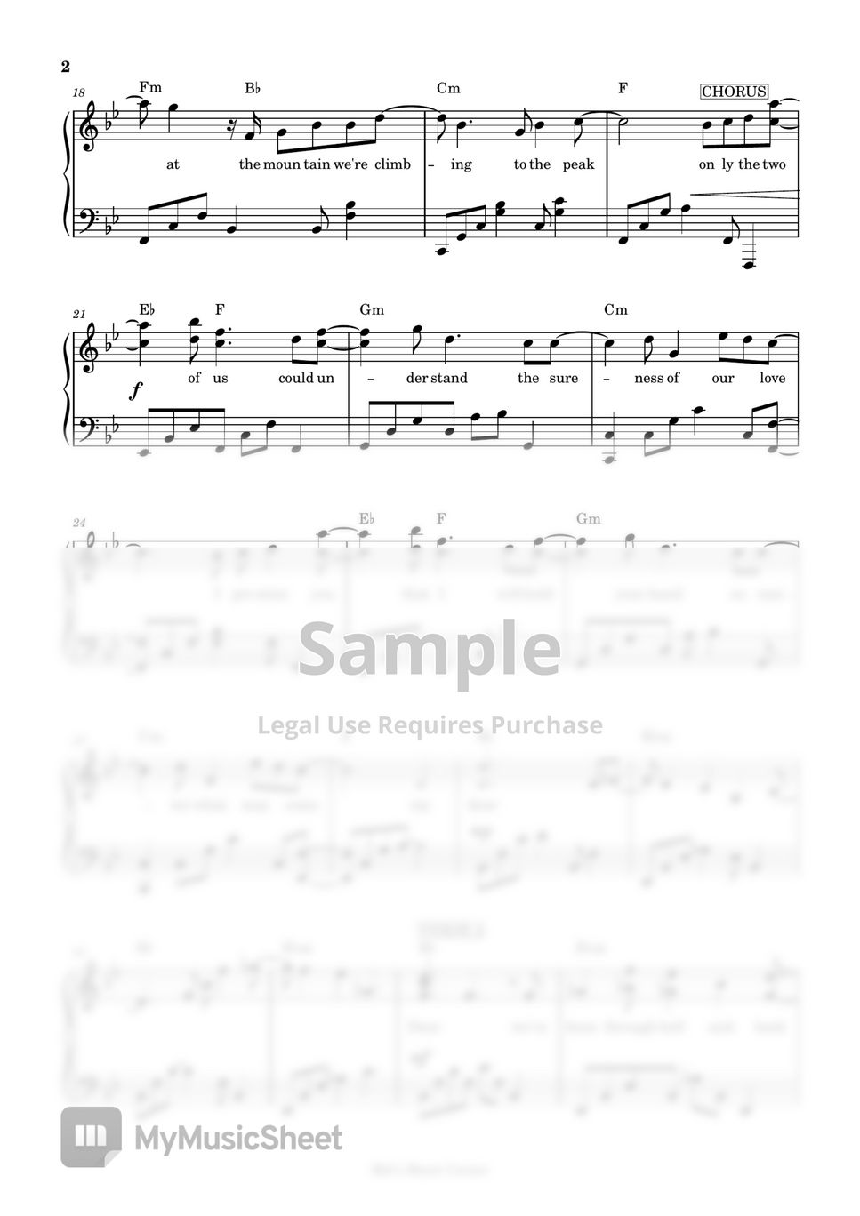 Ben&Ben - Dear (piano sheet music) by Mel's Music Corner