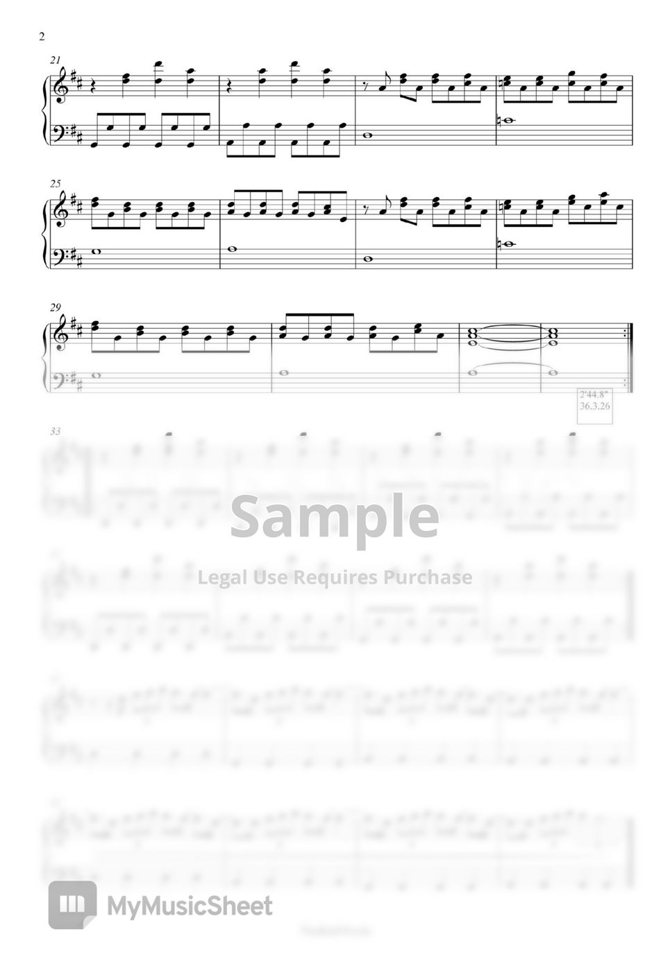 Apple - Nadan /'Apple : Fame, Temptation : Newage Piano' piano sheet
