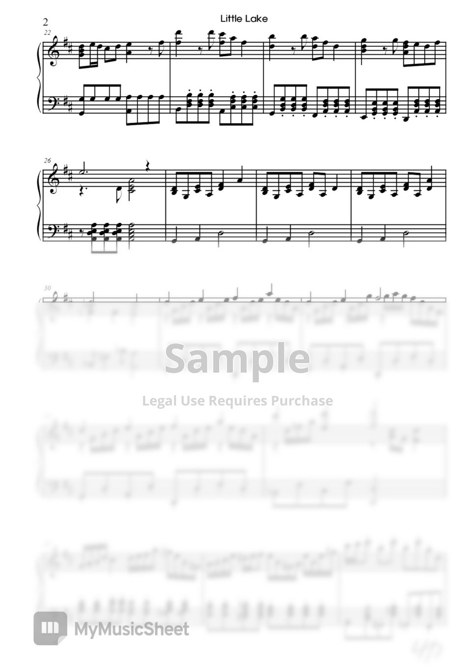 Little lake a hisa piano version 