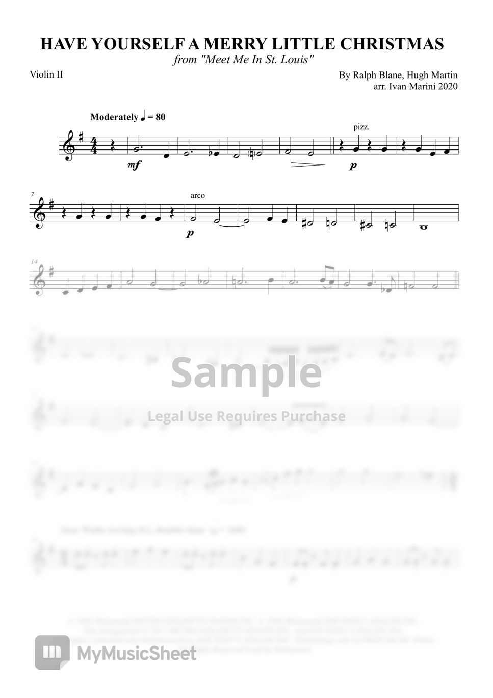 Have Yourself a Merry Little Christmas - Vocals and Strings by Ivan Marini