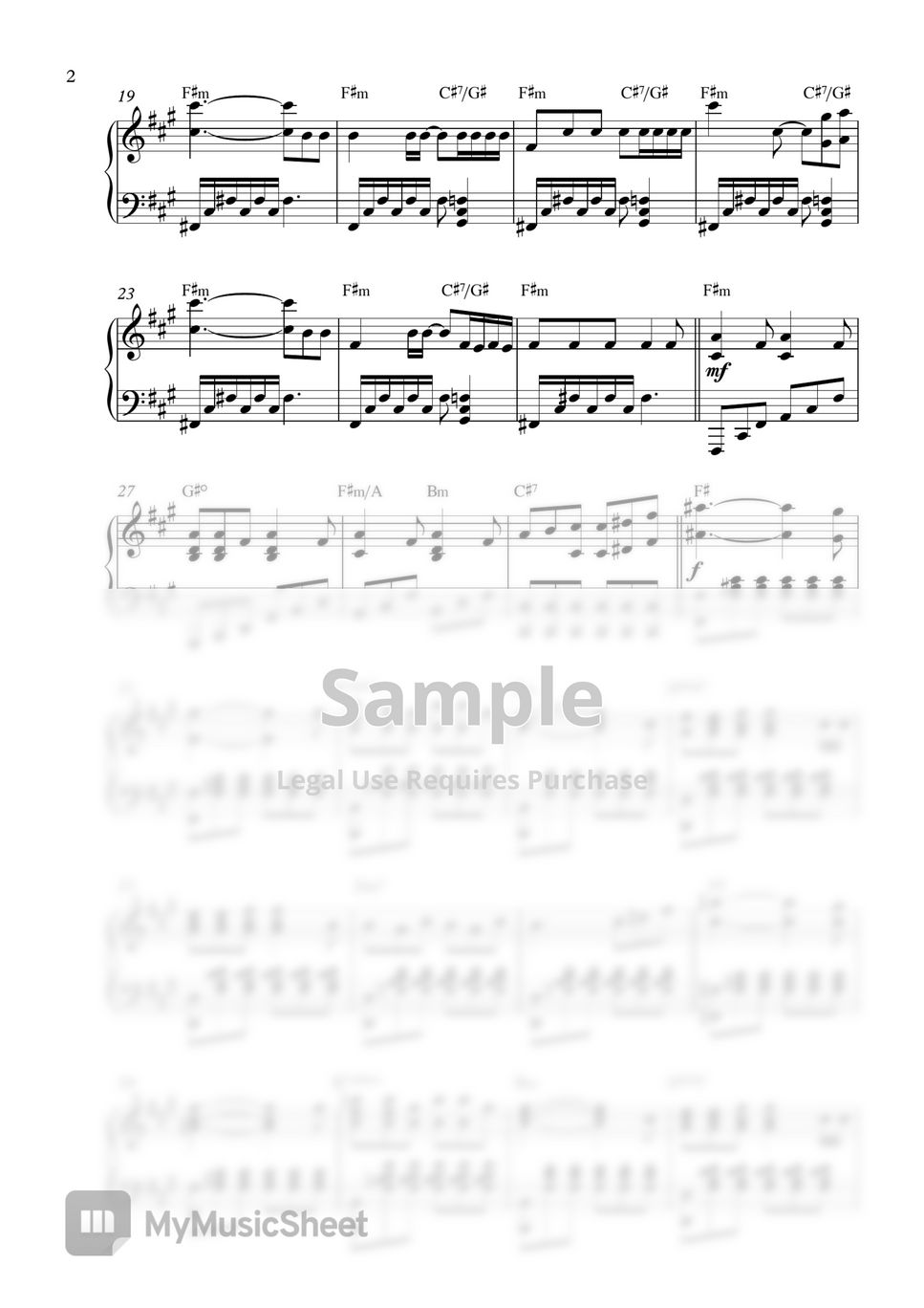 BTS Jimin - Lie (Piano Sheet) by Pianella Piano
