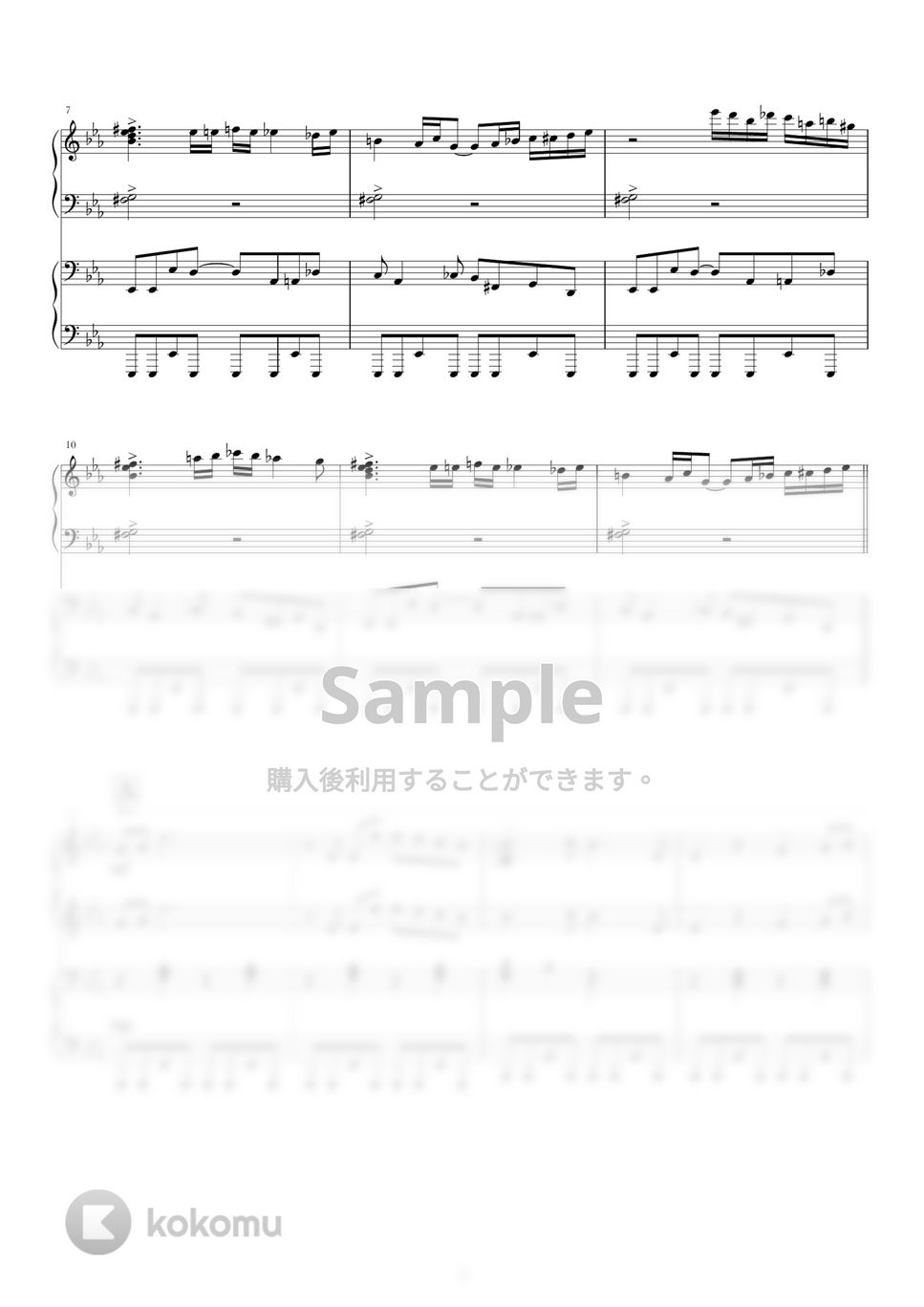 Official髭男dism - ホワイトノイズ (ピアノ連弾/東京リベンジャーズ) by norimaki