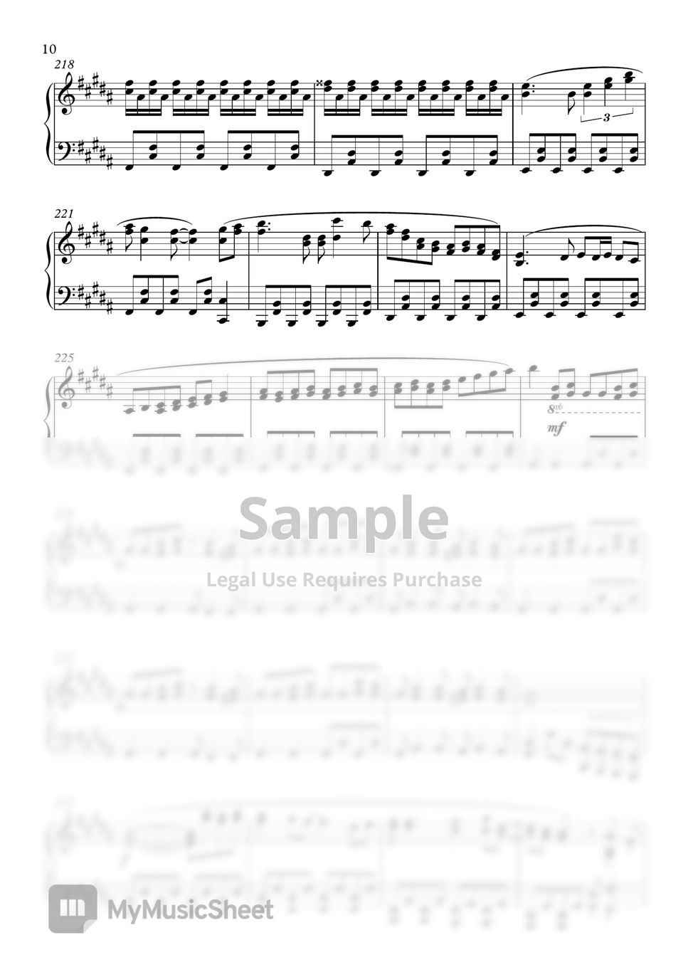 X JAPAN - Silent Jealousy 楽譜 by LuuunaWorks