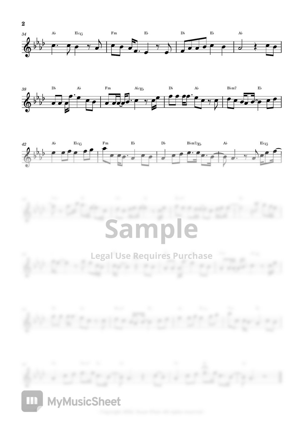 Lim Young Woong 임영웅 - Love Always Run Away 사랑은 늘 도망가 (Flute Sheet Music) by sonye flute