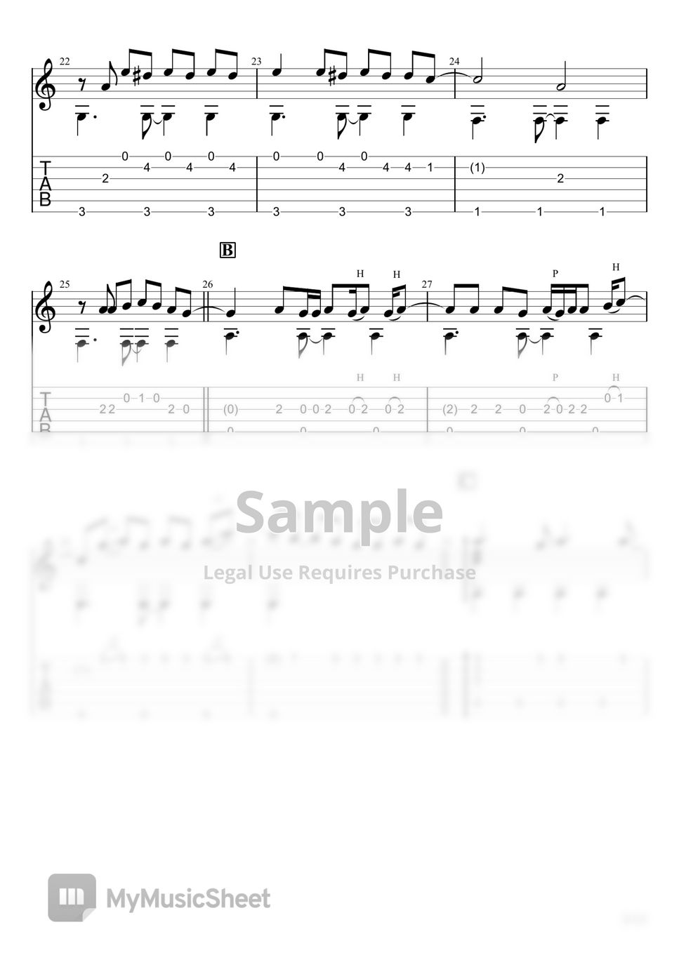 One Piece Film Red - Shin Jidai (Fingerstyle) Sheets by u3danchou