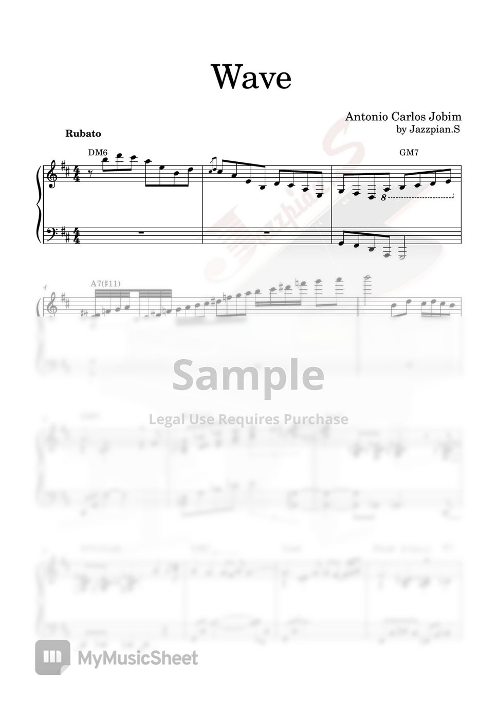 Antonio Carlos Jobim - Wave (Brazilian/Bossanova/Samba jazz piano) by Jazzpian.S
