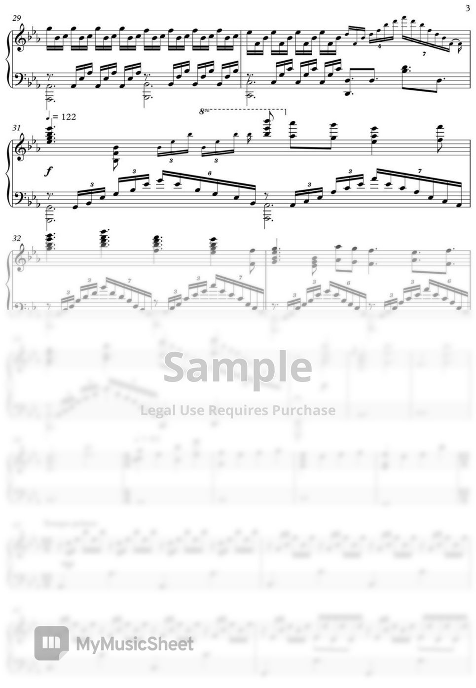 Taro Umebayashi - Yuri on Ice ピアノ楽譜PDF | FB Piano Anime