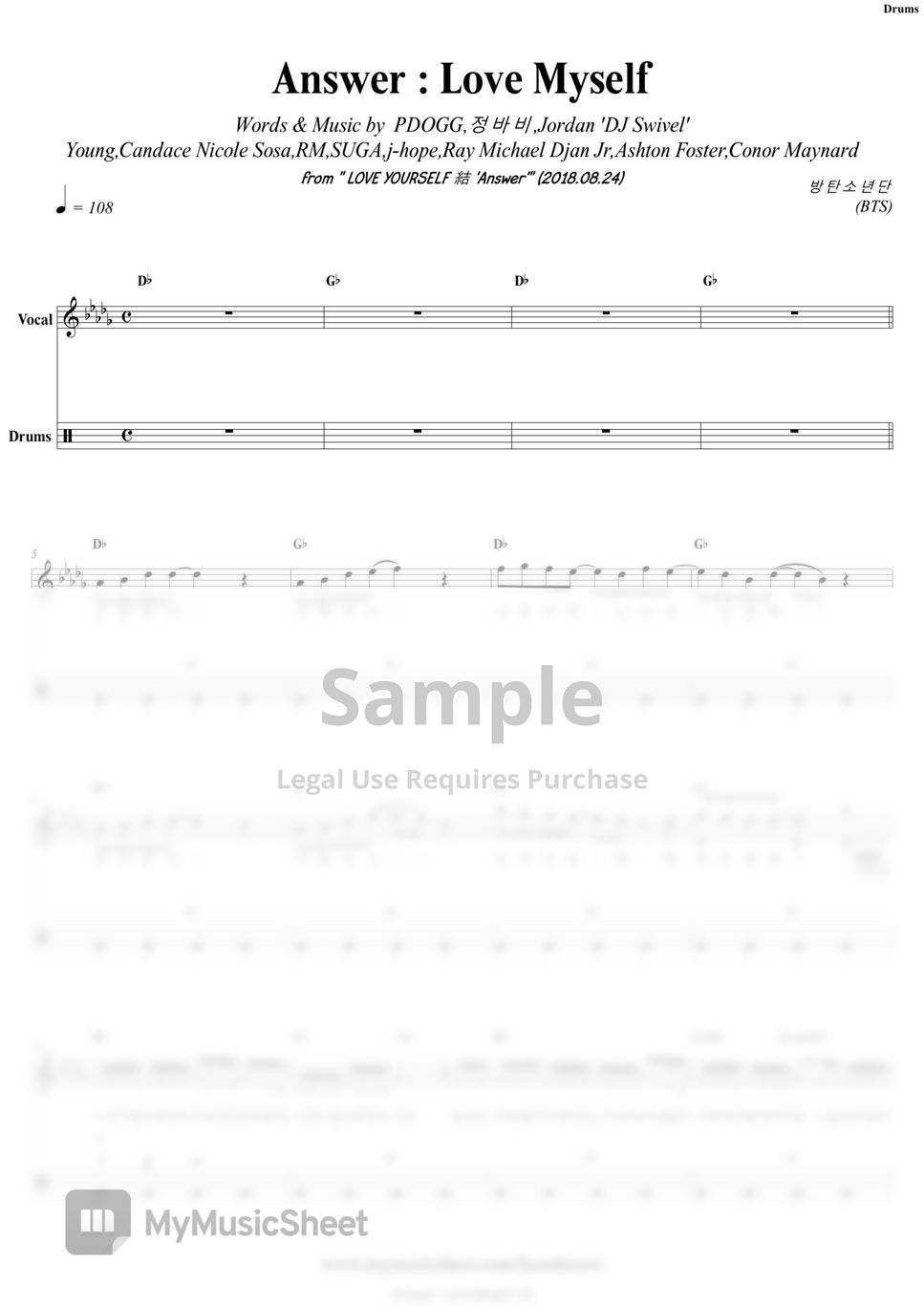 BTS - Answer : Love Myself | Band Score