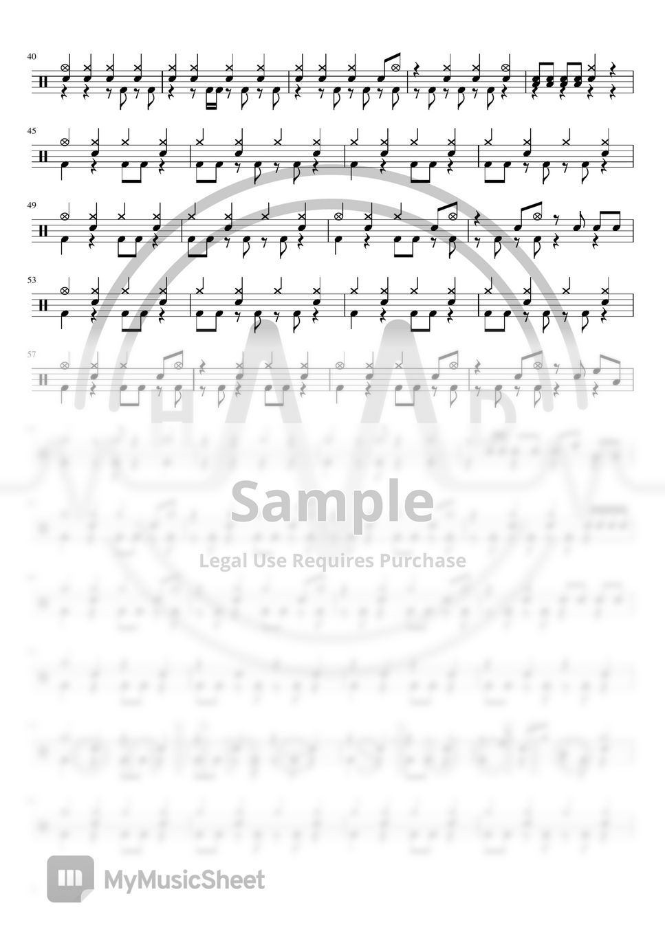 胖虎 - Come Back Again (Drum) Sheets by HMD online studio