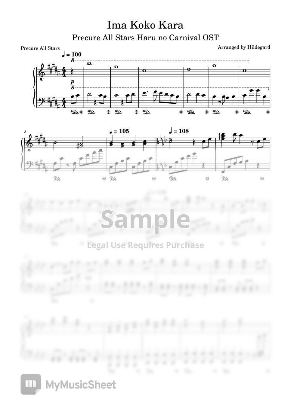 Takatori Hideaki Ima Koko Kara Sheets by Hildegard