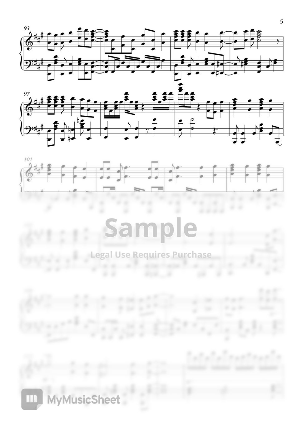 Hikaru Nara  光るなら - Goose house (SSAA) Sheet music for Piano