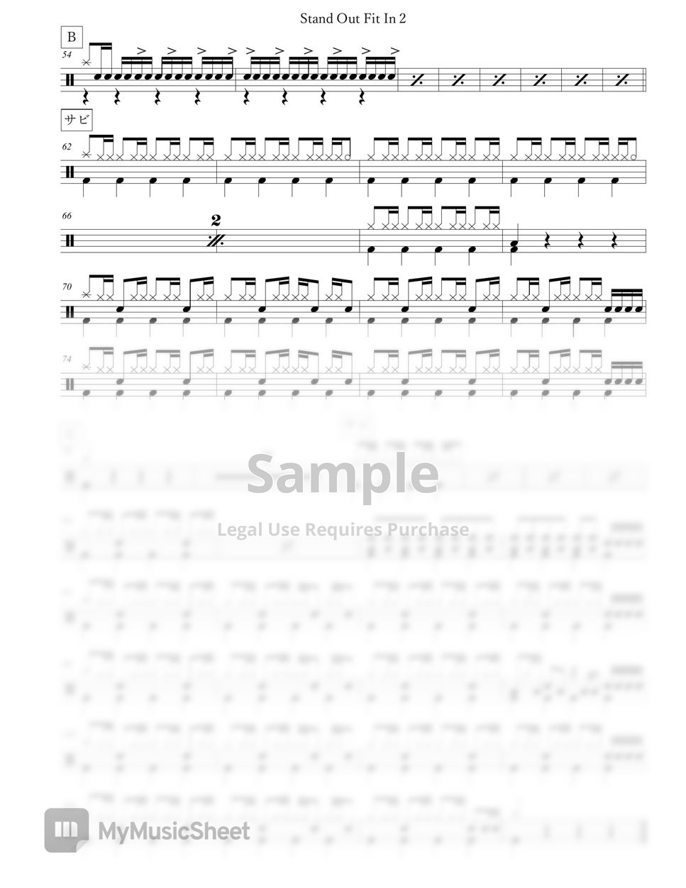 ONE OK ROCK Stand Out Fit In Sheets by Arkadia Drums