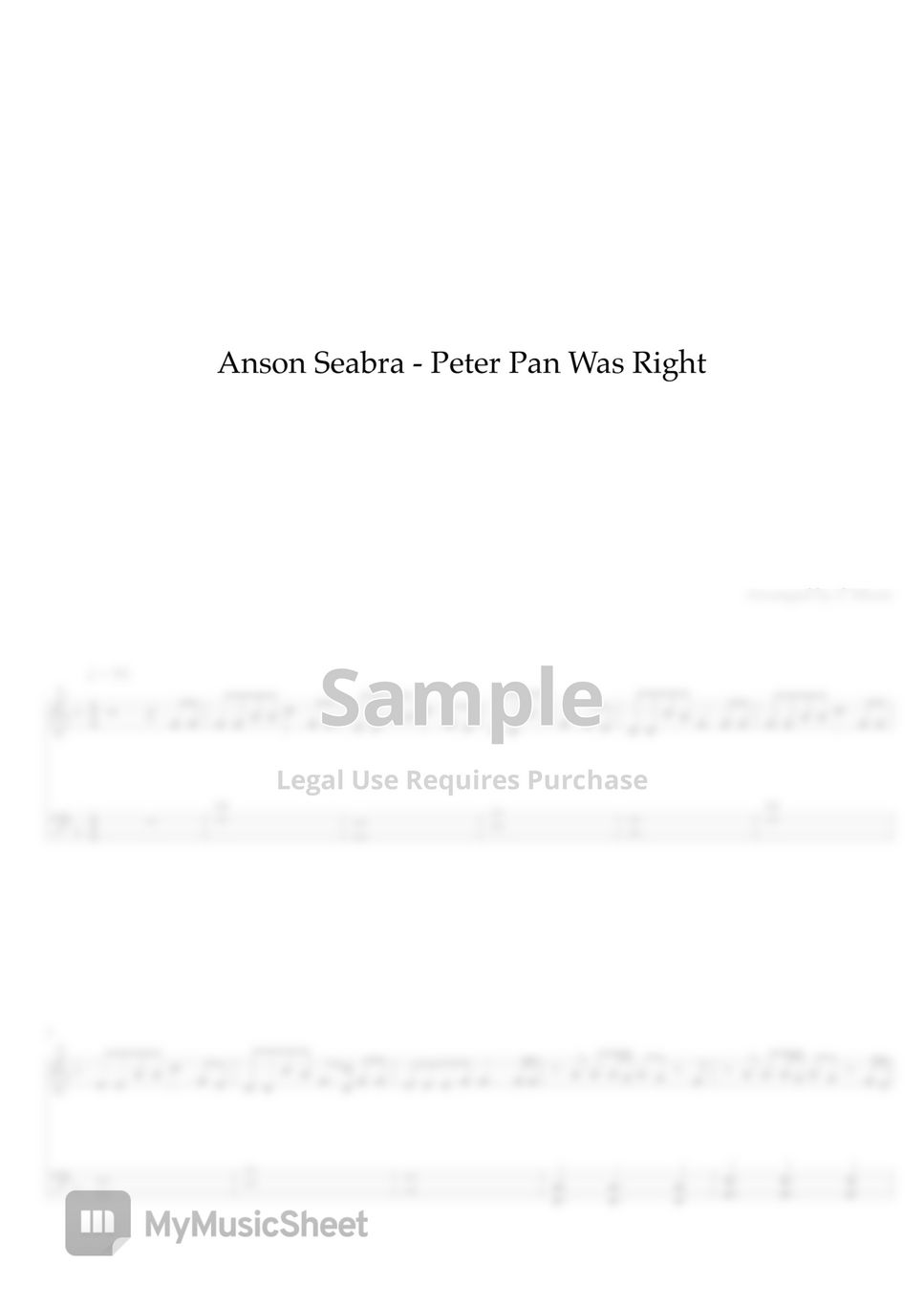 Anson Seabra - Peter Pan Was Right by C Music