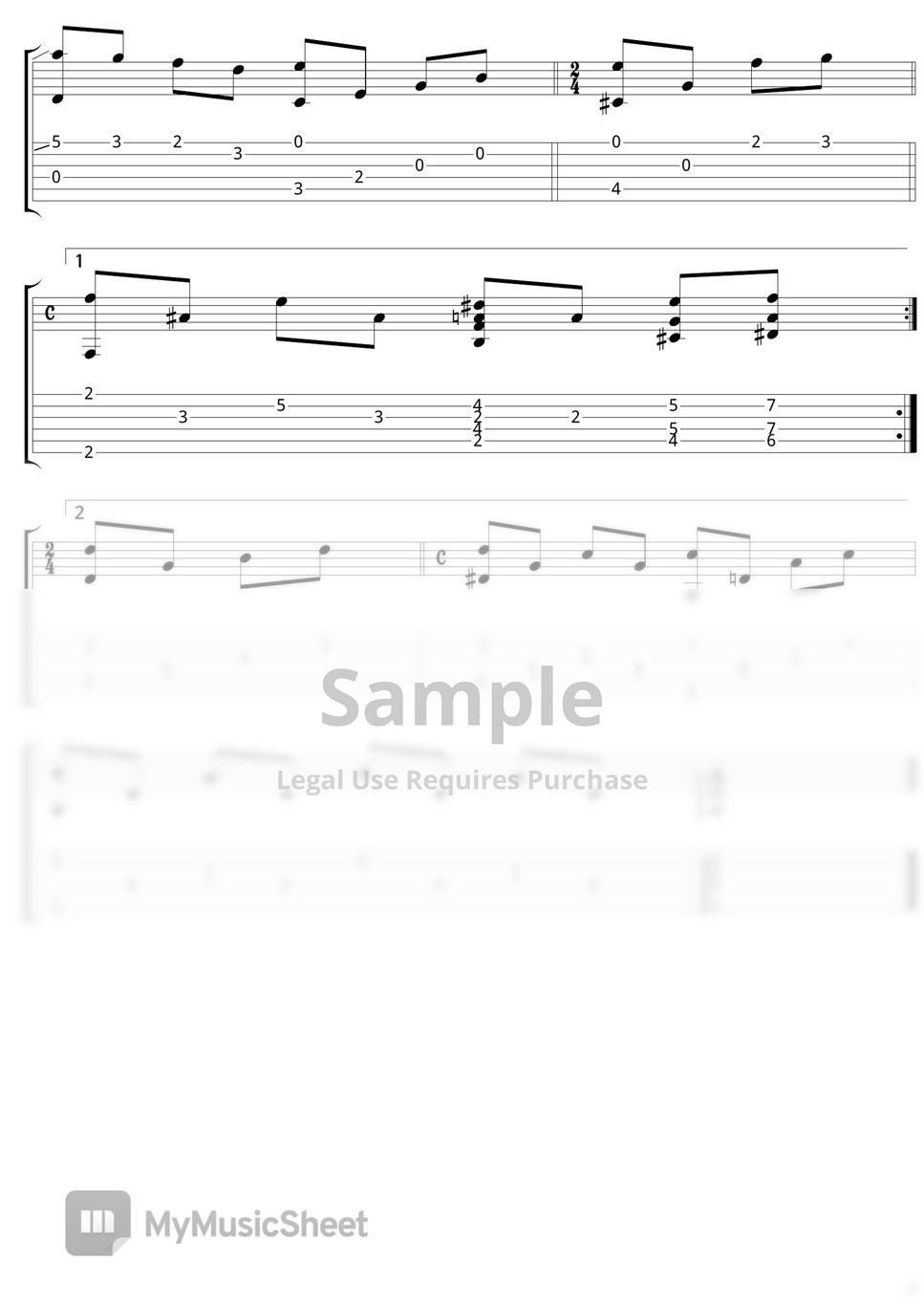 Cinema Paradiso Love Theme  Guitar TAB ㅣ 시네마천국 스윗기타 타브악보 by Sweet Guitar