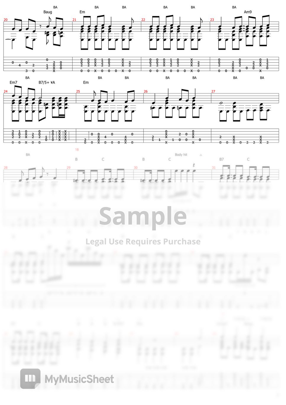 ado-usseewa-fingerstyle-sheets-by-osamuraisan