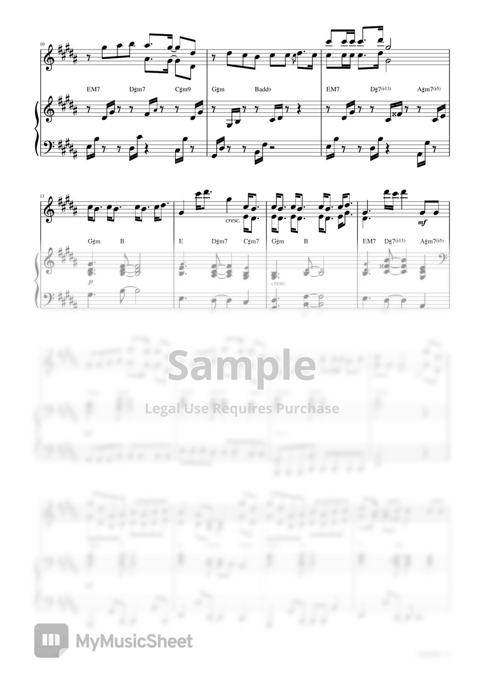 CHUNG HA Snapping (Piano duet) Sheet