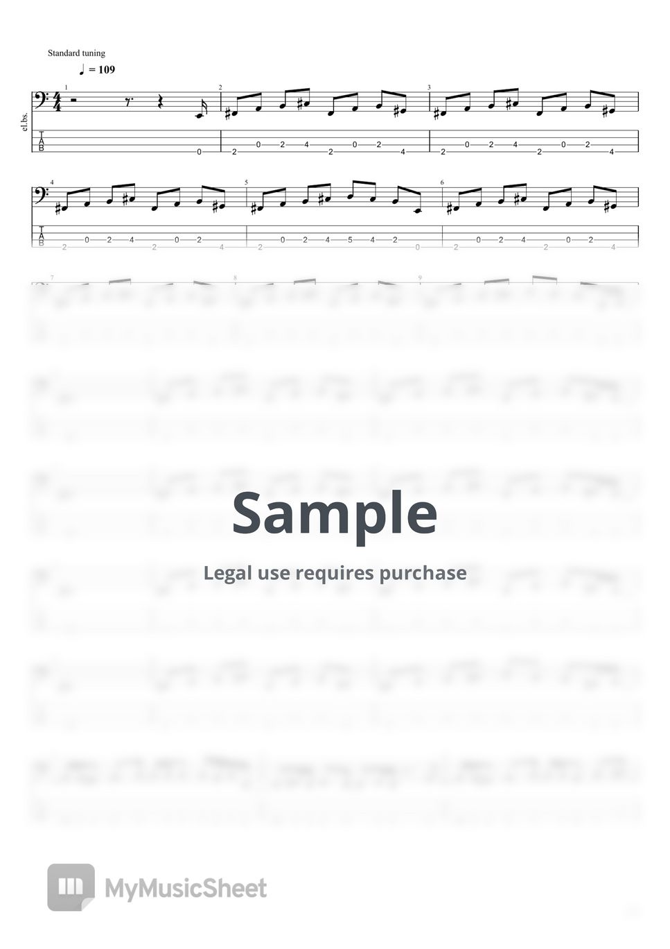 Luna Sea Time is dead (Bass Tab) Sheets by Luna Sea