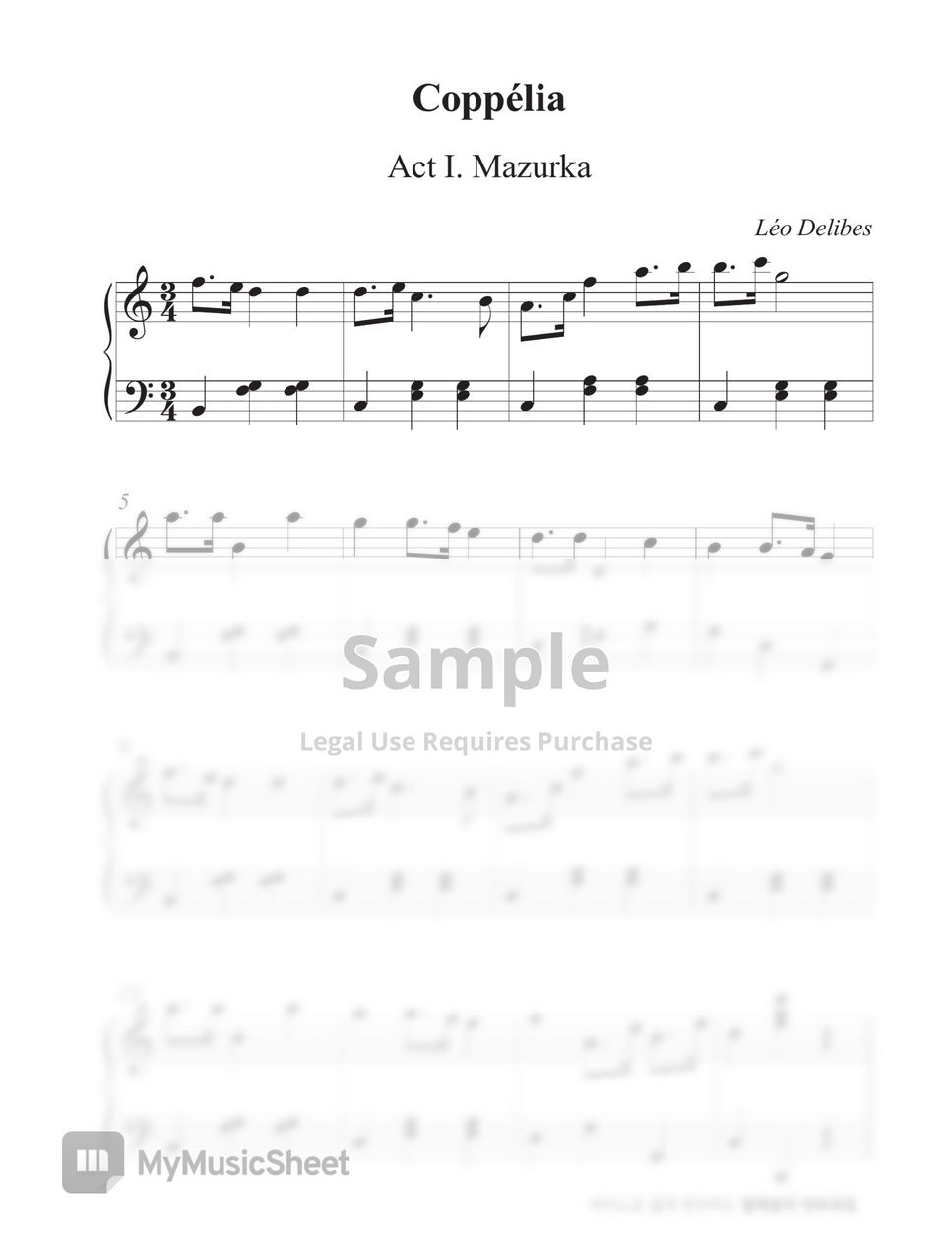 Leo Delibes - 2. Coppelia Mazurka (ballet music