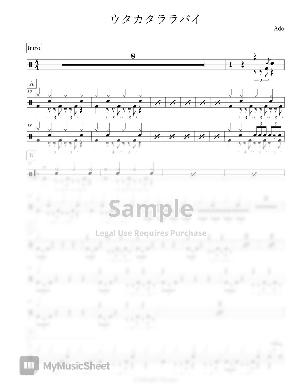 ado-lembar-musik-by-arkadia-drums