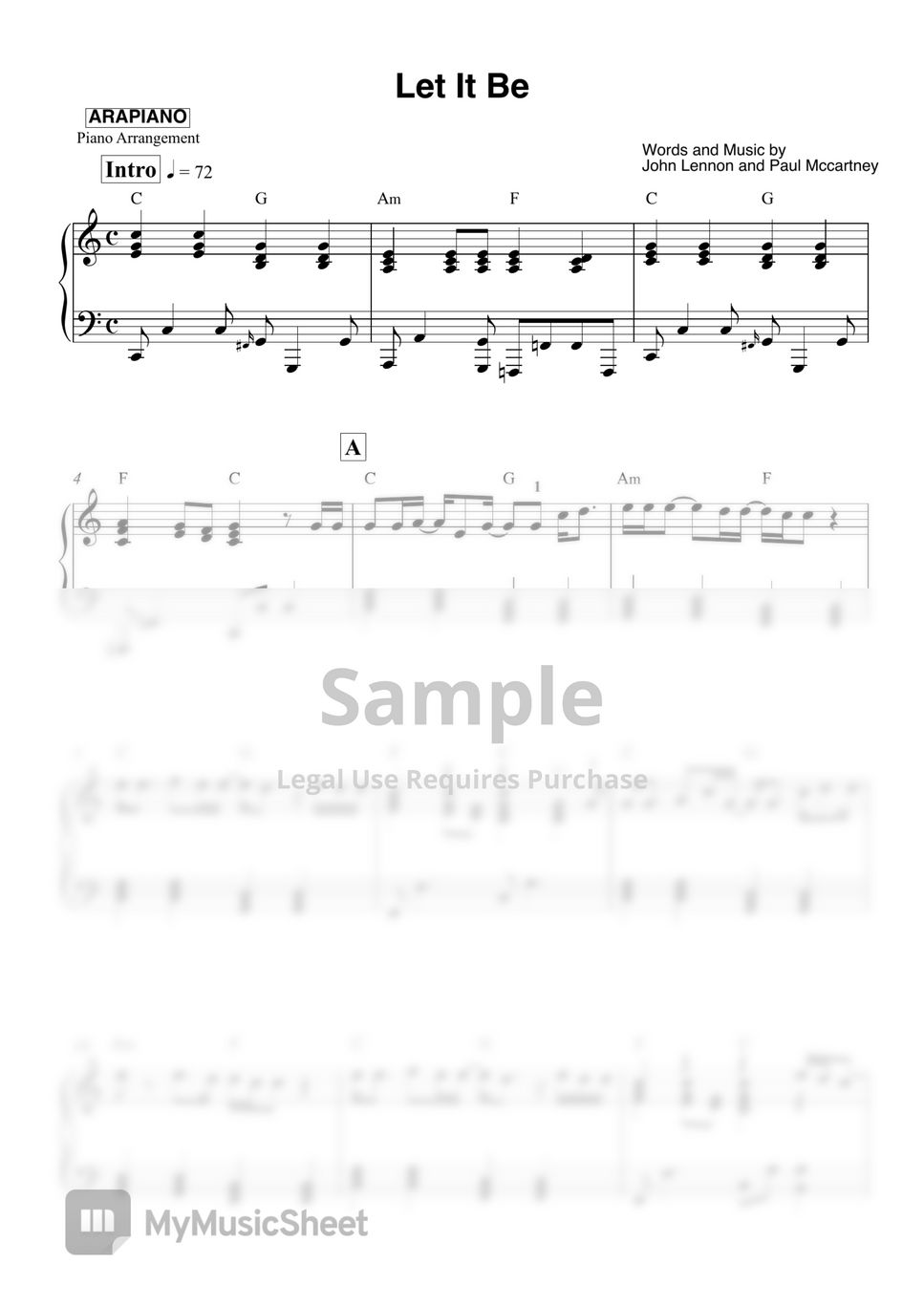 Beatles let it be by arapiano