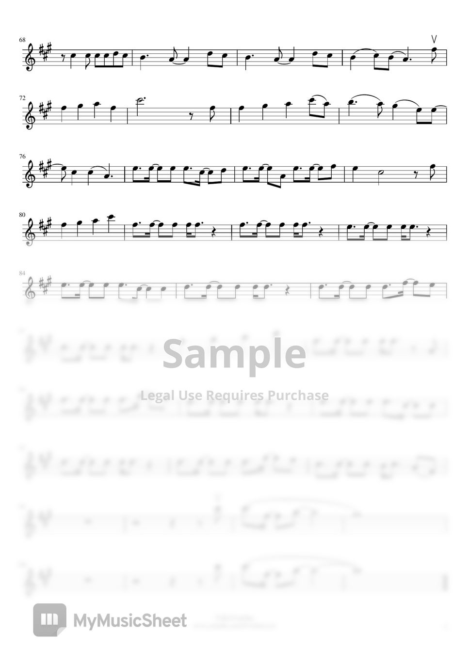 Ditto – NewJeans Ditto cover Sheet music for Violin (Solo