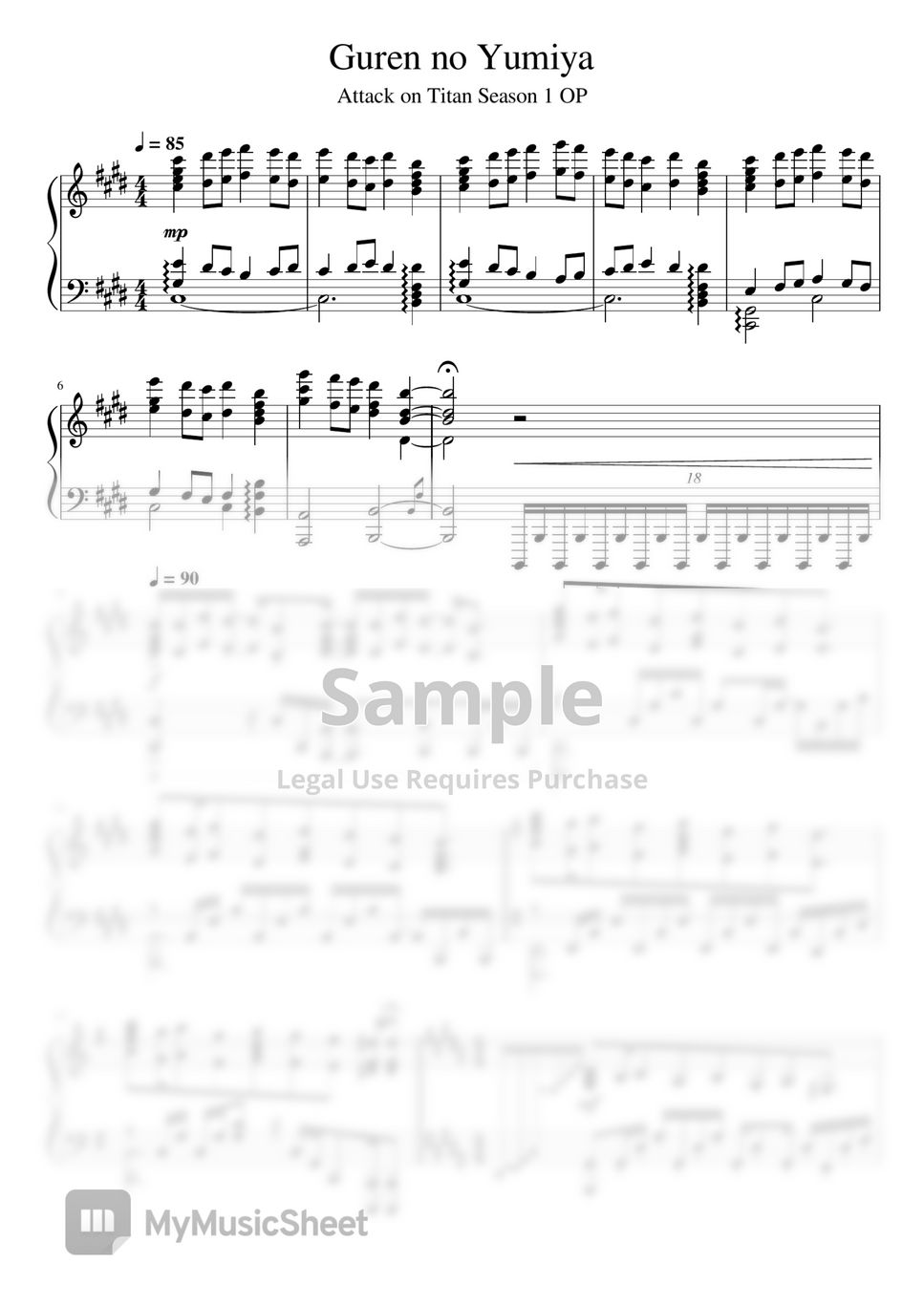Linked Horizon - Guren no Yumiya - Linked Horizon (Attack on Titan Season 1 OP1) Piano by BWC piano Tutorial