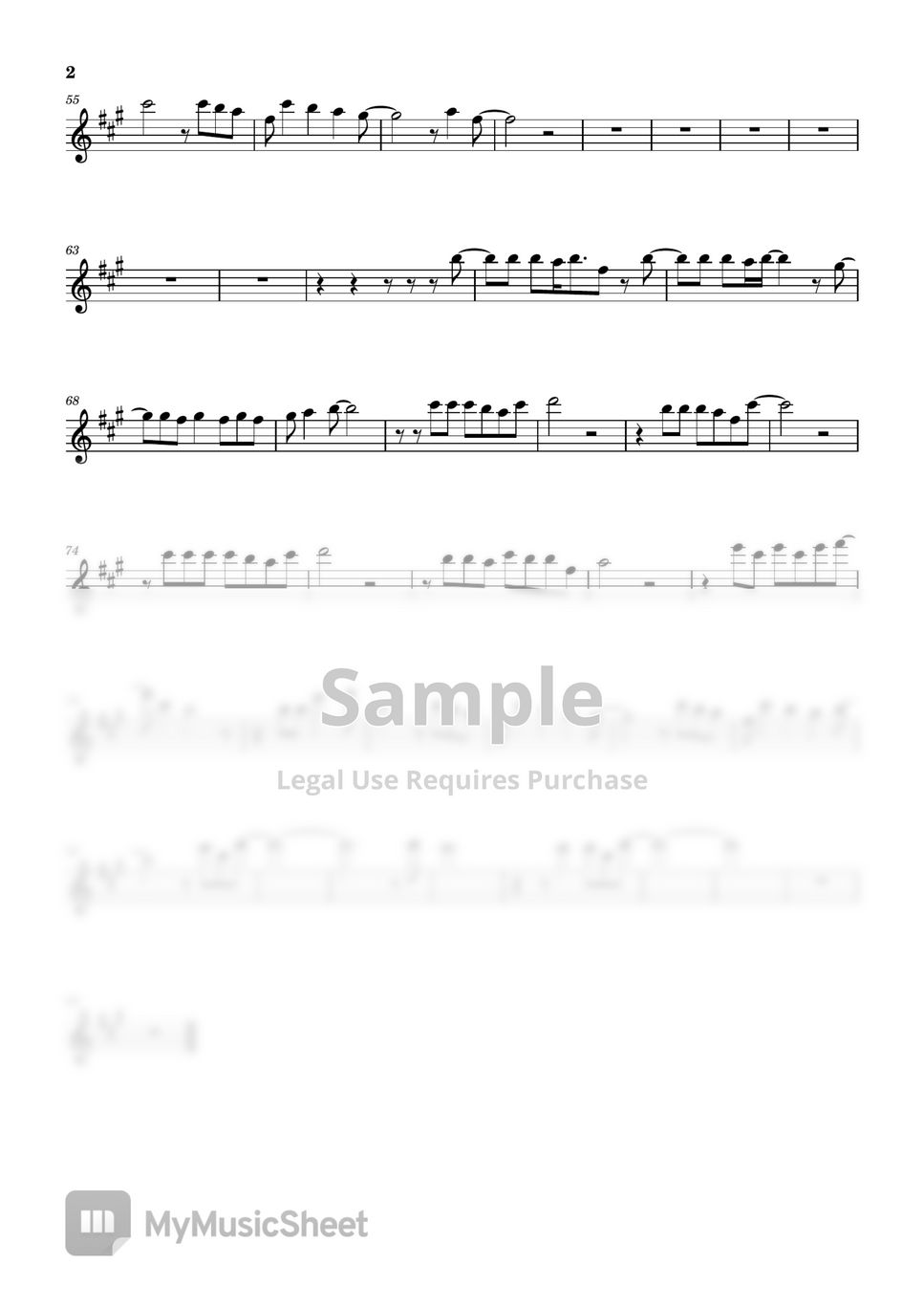 Miley cyrus flowers baritone sax sheets by wendamusic