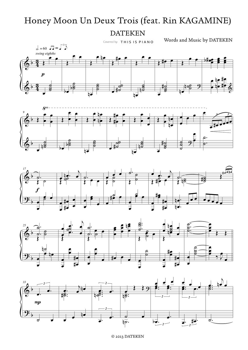 dateken-honey-moon-un-deux-trois-2-versions-sheets-by-this-is-piano