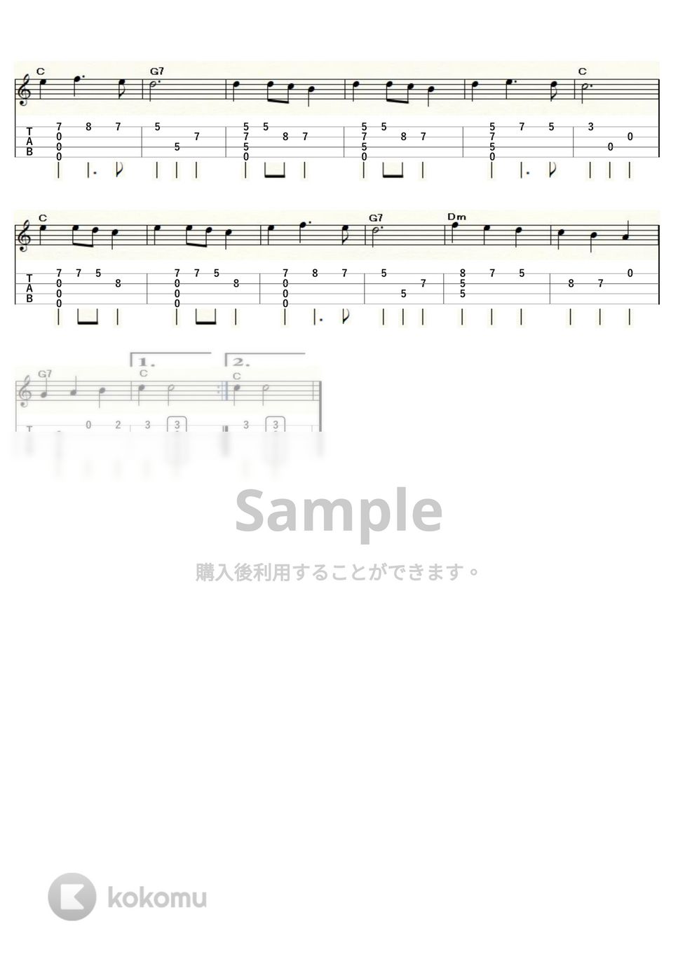 森へ行きましょう (ｳｸﾚﾚｿﾛ / High-G・Low-G / 初級～中級) by ukulelepapa