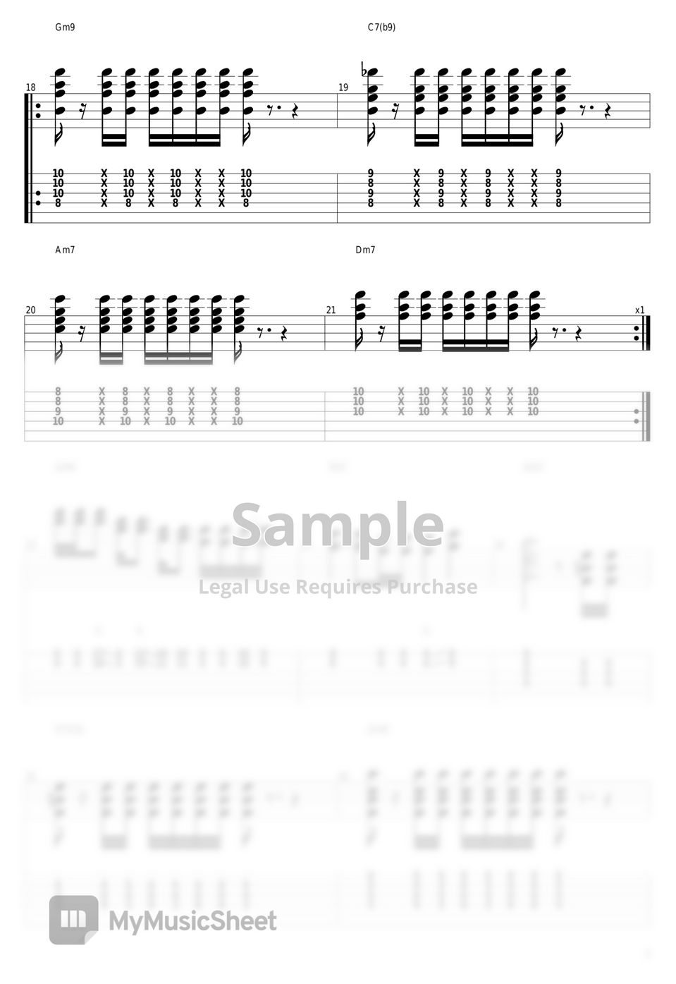 Mariya Takeuchi - Plastic Love by guitar cover with tab