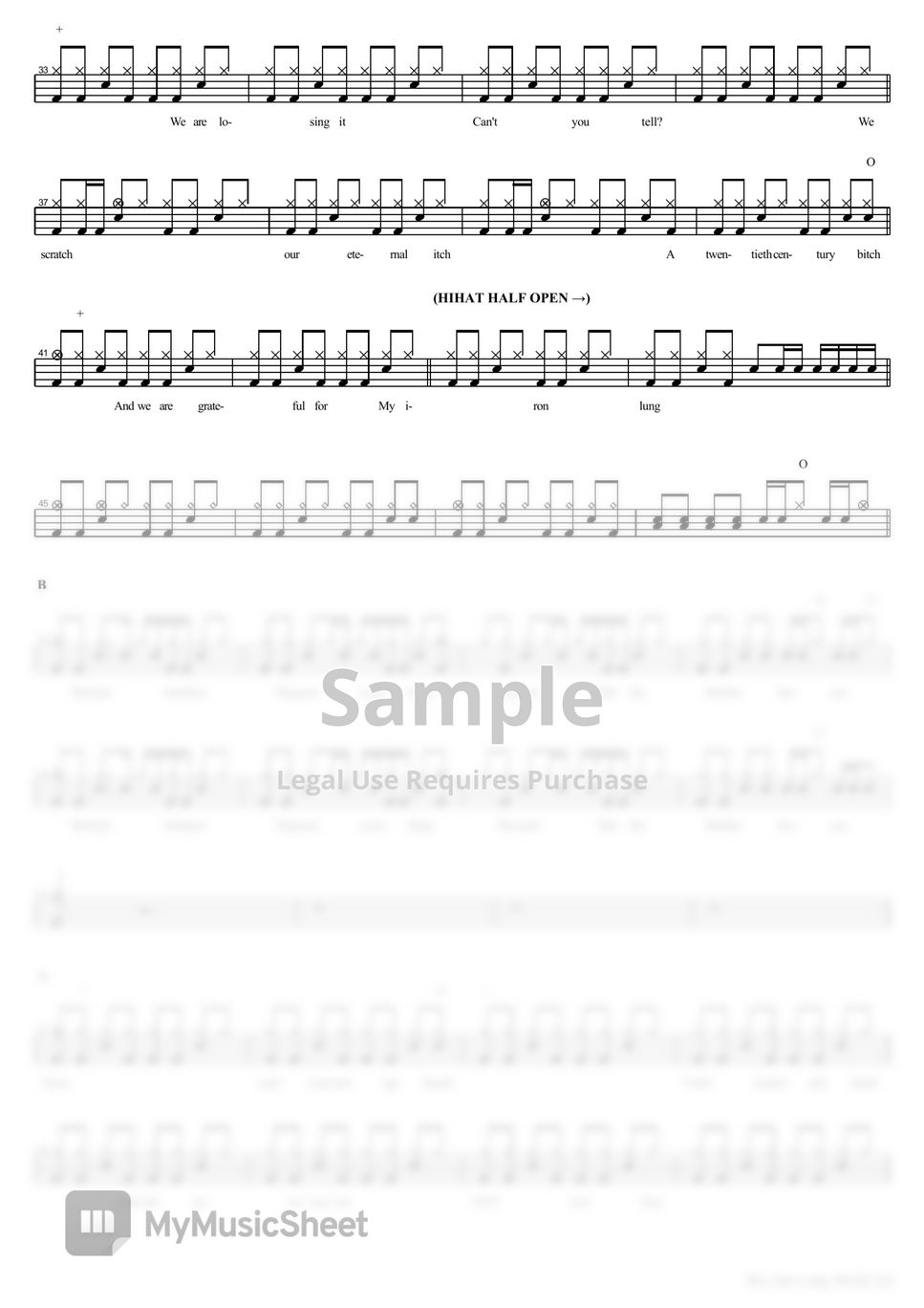 Radiohead my Iron Lung Sheets by COPYDRUM