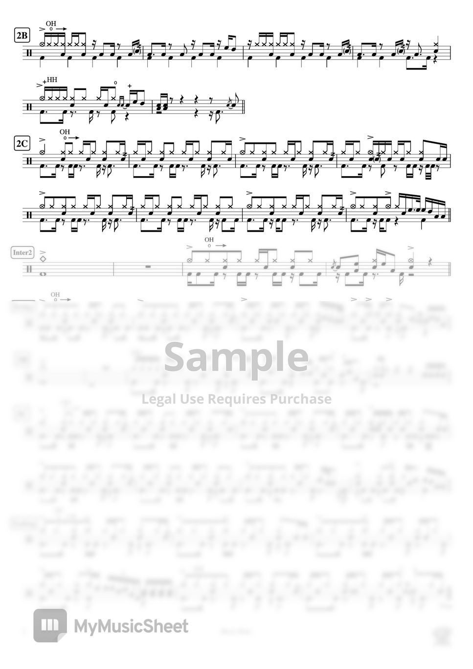 Aimer - Brave Shine (アニメ『Fate/stay night [Unlimited Blade Works]』OPテーマ) by Cookai's J-pop Drum sheet music!!!