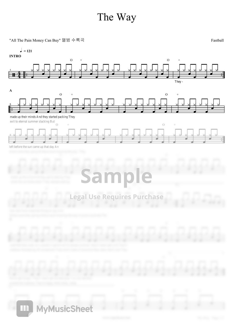 Fastball - The Way by COPYDRUM