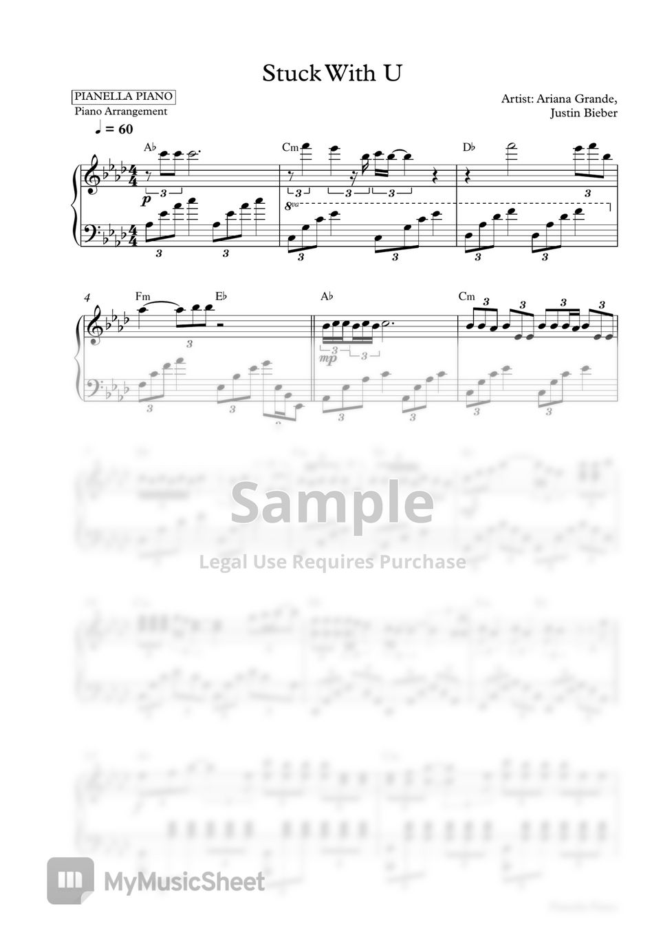 Pianella Piano - Code: SWU2 (Piano Sheet)