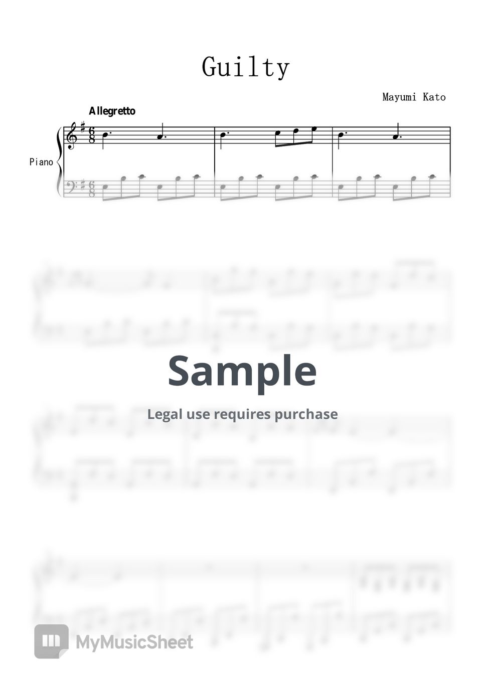 Mayumi Kato Guilty Sheets