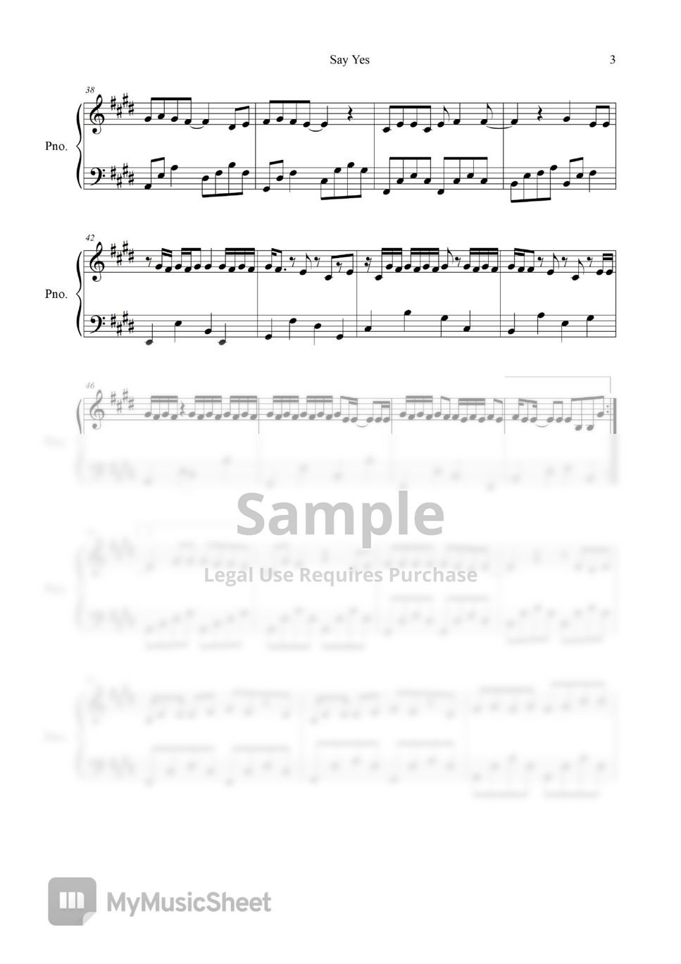 SA22　LOVEマシーン（楽譜） Loveマシーン Sheet Music for Piano (Mixed Quintet