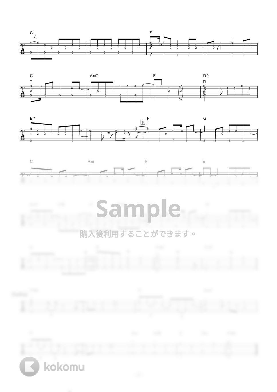 Mr.CHILDREN - BIRTHDAY (ソロギター) by 伴奏屋TAB譜