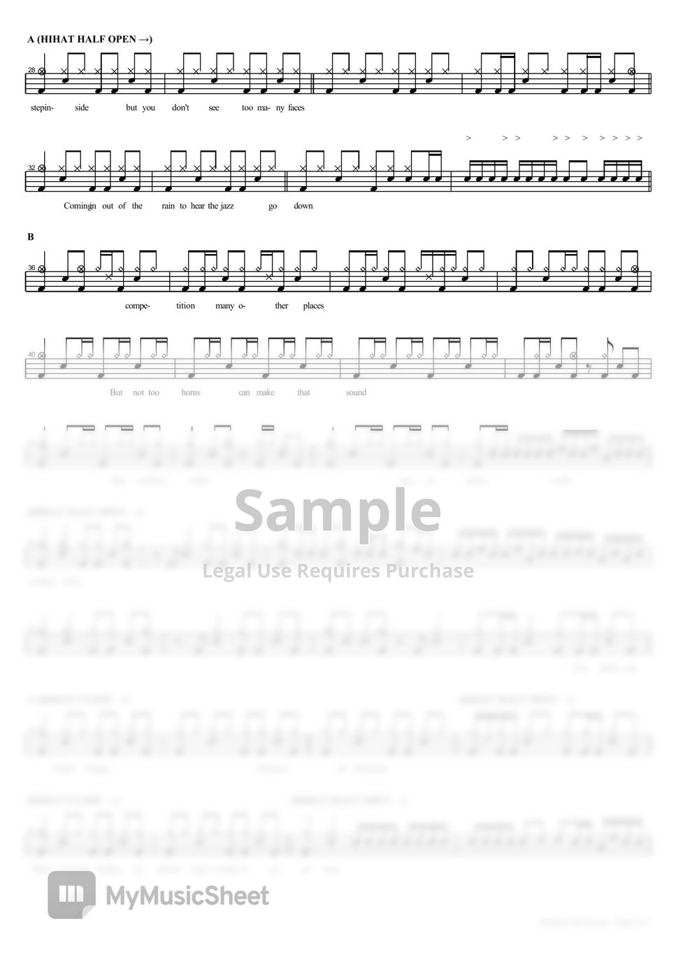 Sina Sultans Of Swing Sheets by COPYDRUM