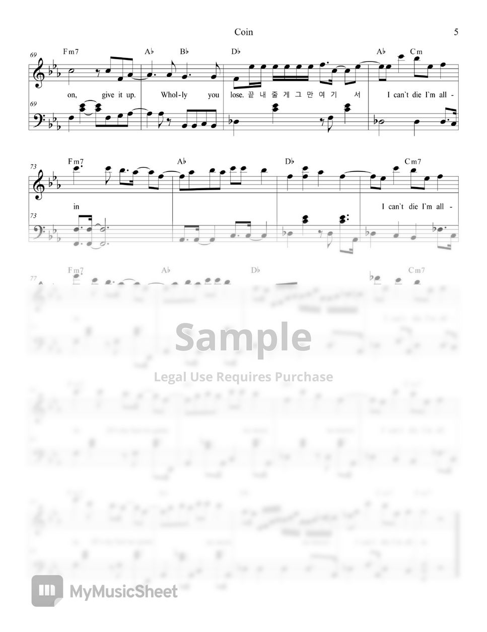 IU(아이유) - Coin(코인) (Easy Version) by ChansMusic