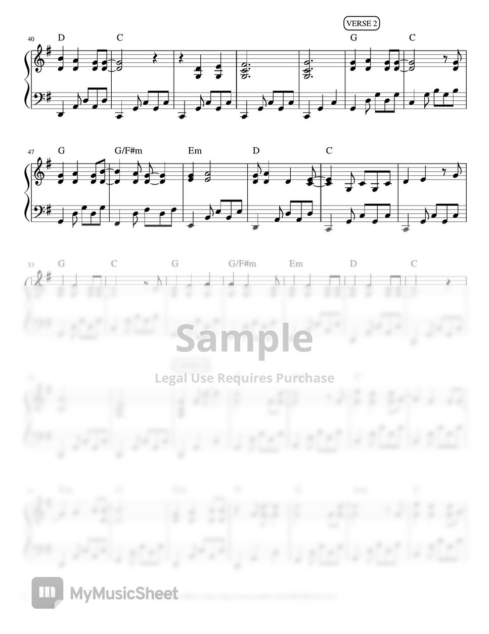 Lifehouse - You and Me (piano sheet music) by Mel's Music Corner