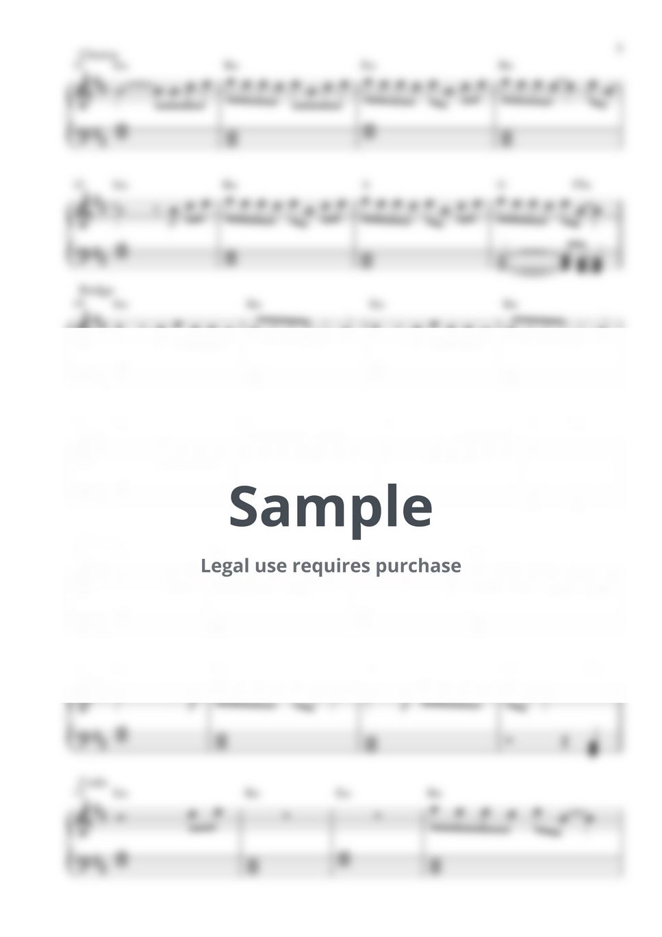 Billie Eilish - LUNCH (MEDIUM PIANO SHEET) by Pianella Piano