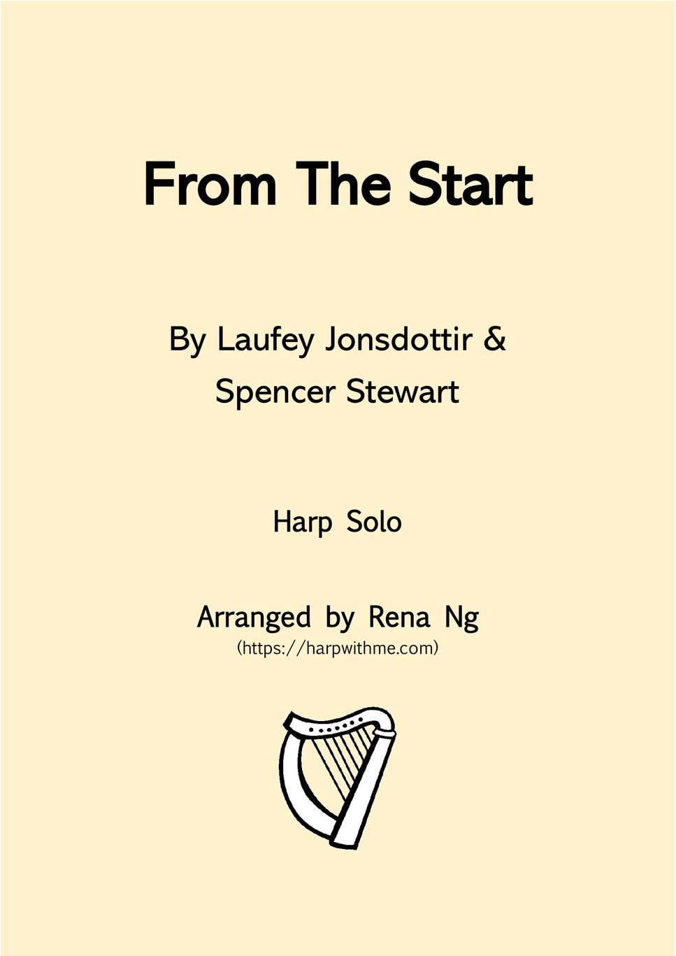 Laufey - From The Start (Harp Solo) by Harp With Me