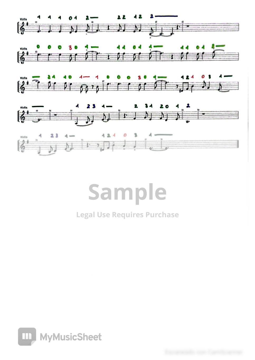 la la land city of stars Partition musicale by Adela la del violin