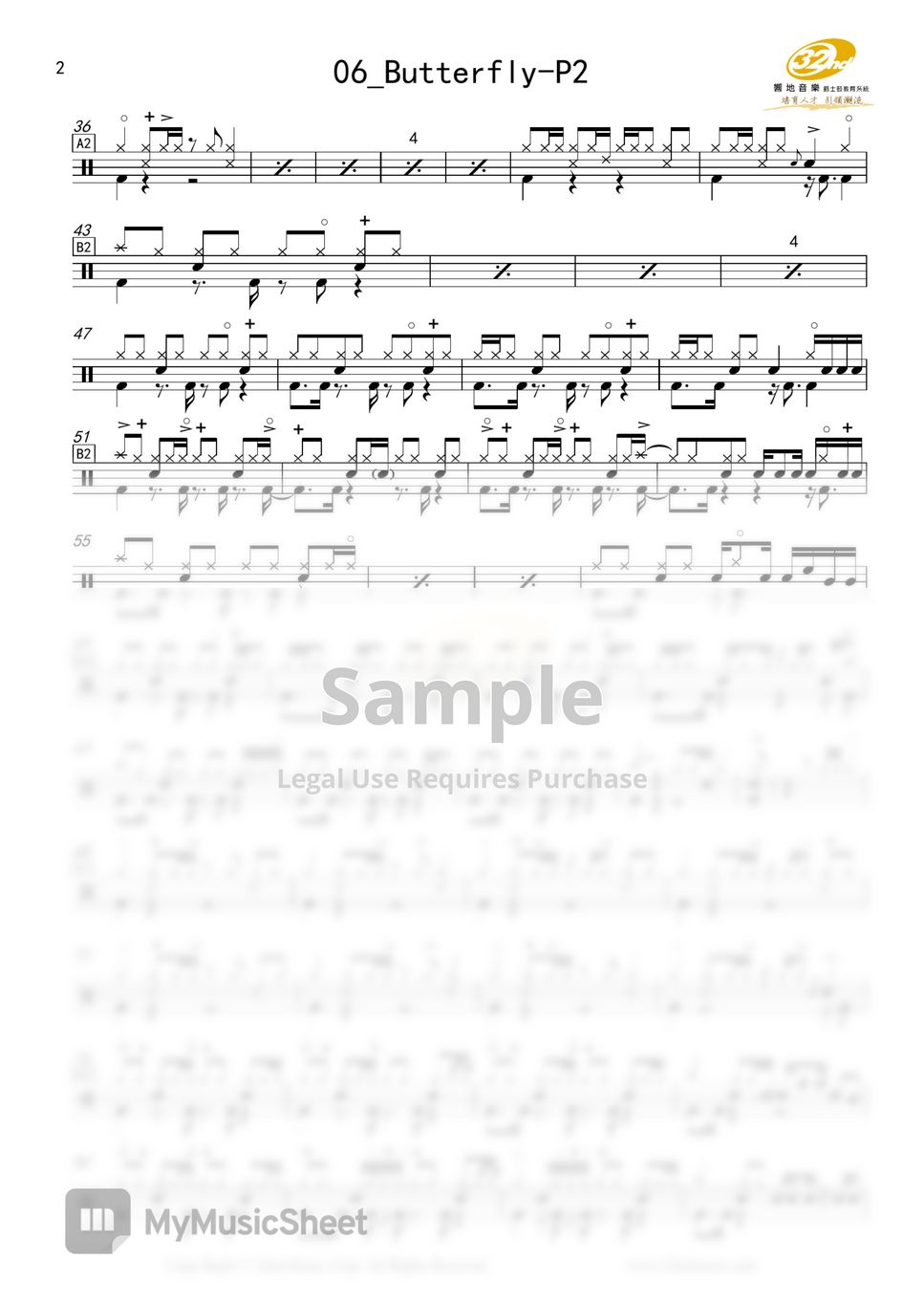 Jason Mraz Butterfly Sheet by 張文光