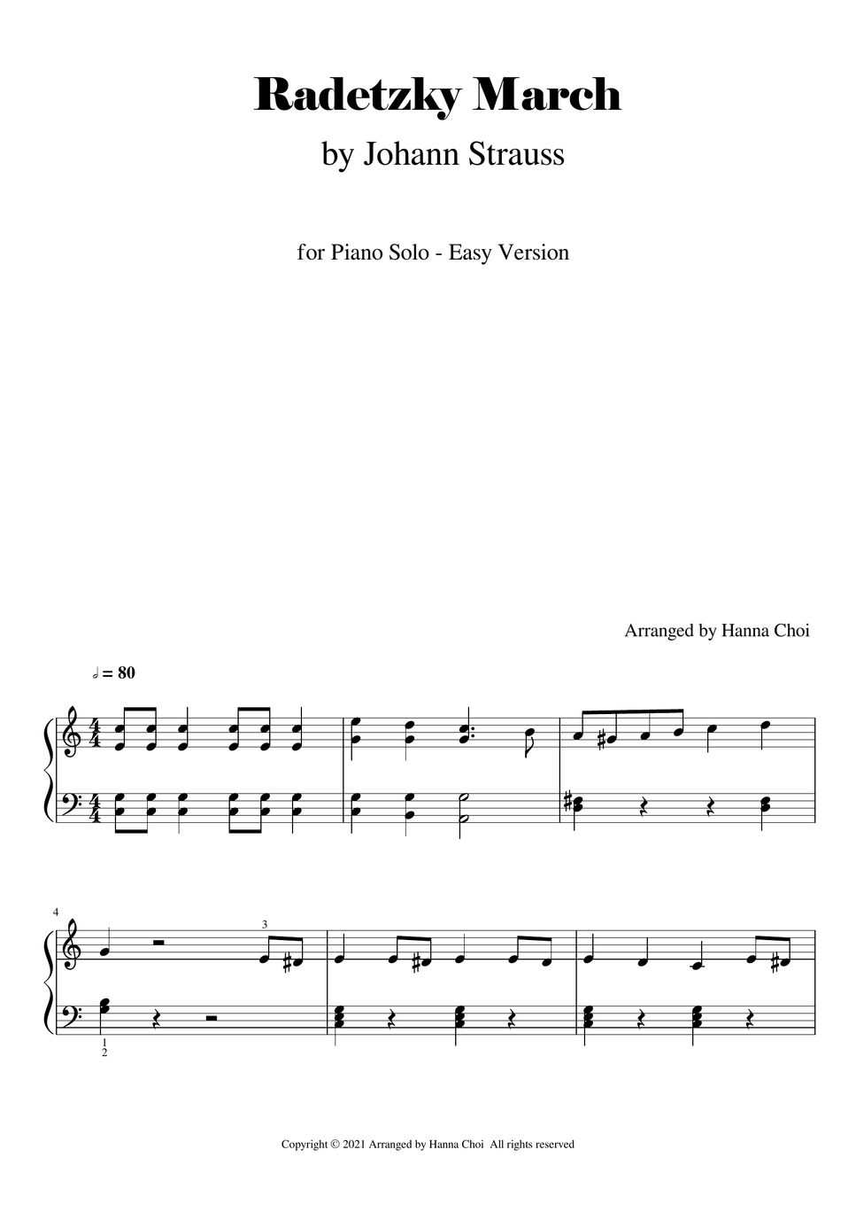 Radetzky March Acoustic Guitar Sheets
