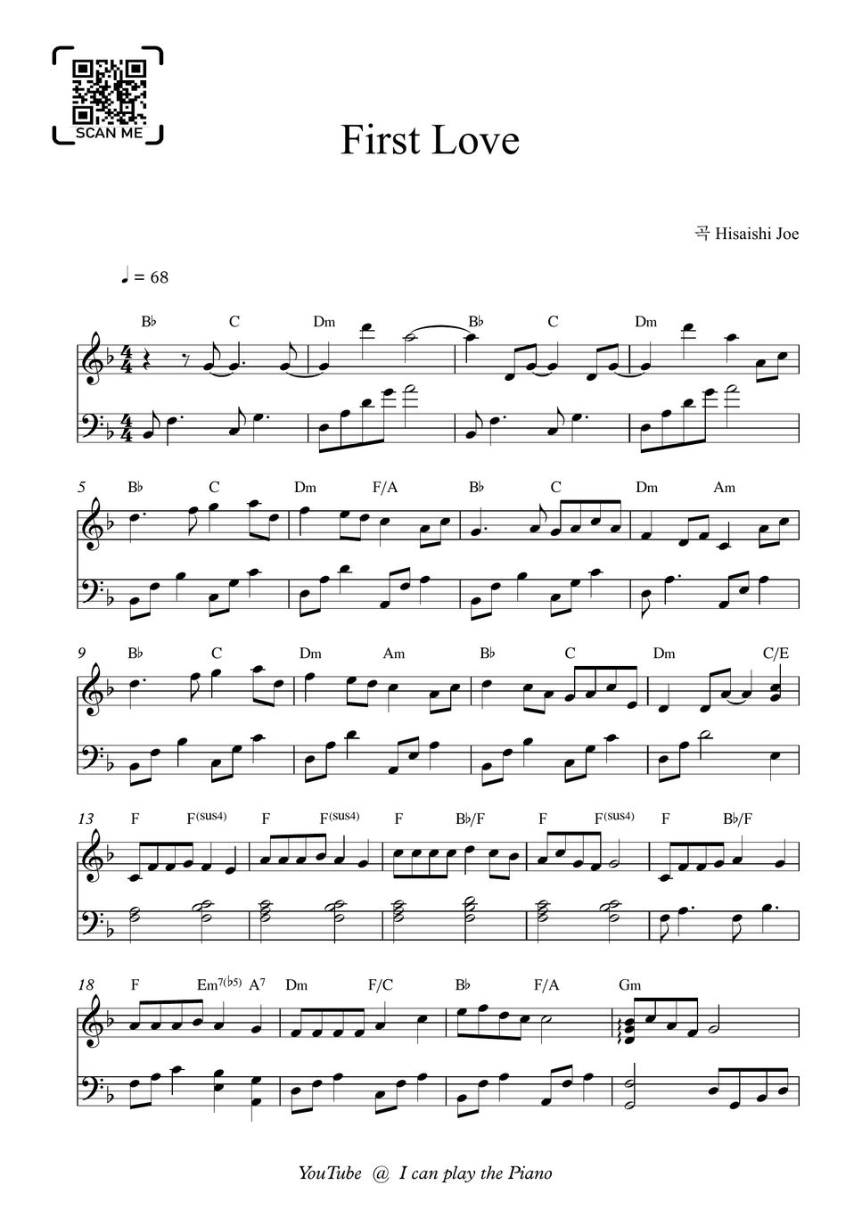 hisaishi-joe-first-love-sheet-by-i-can-play-the-piano